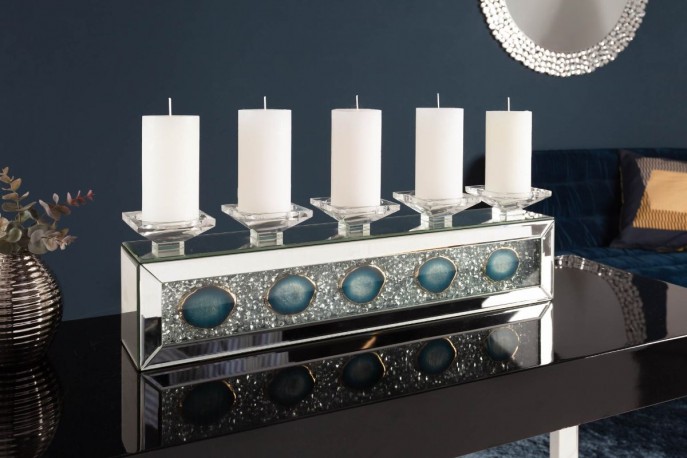 Candle holder Diamonds Agate 61cm