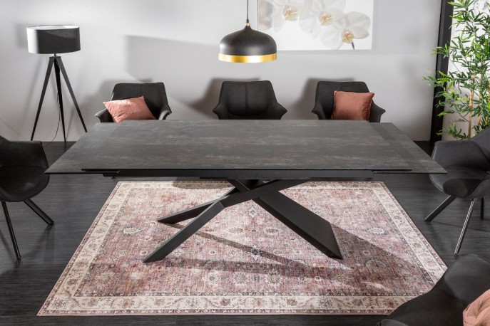 MALIBU - Vackert matbord med förlängningsfunktion lava