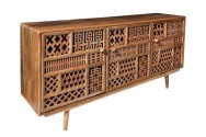 SAHARA - Handgjort sidobord massivt mangoträ 160 cm