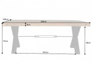 SMITH - Matbord 200cm natur tall