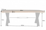 SMITH - Matbord 200cm natur tall