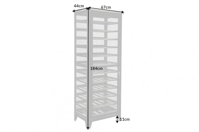 EQUINOX - HANDGJORT VINSTÄLL 184CM MASSIV TALL GRÅ