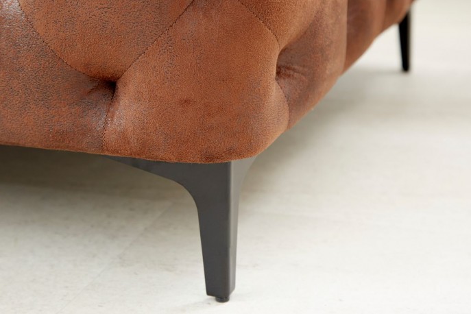 ESPELMA - 240cm modern barock soffa, antikbrunt