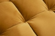 Cozy Velvet II corner sofa 260cm mustard yellow velvet
