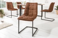 Cantilever chair Miami brown