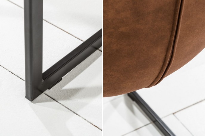 Cantilever chair Miami brown