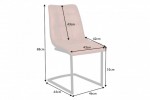 Cantilever chair Miami brown