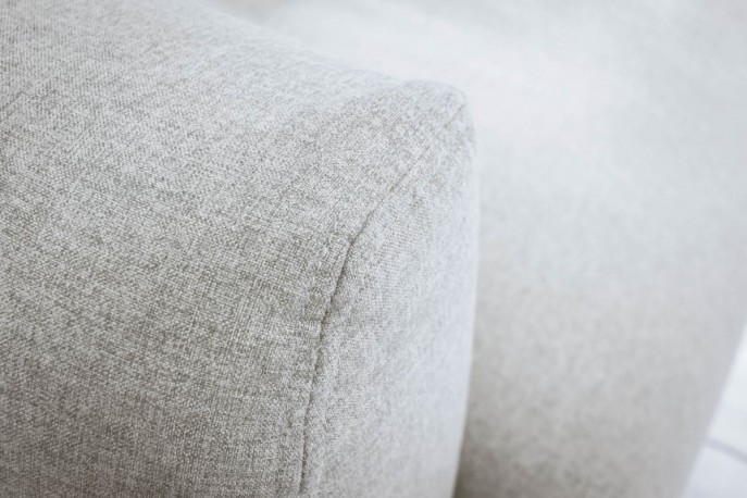 Hampton 3 seater sofa 240cm textured fabric greige