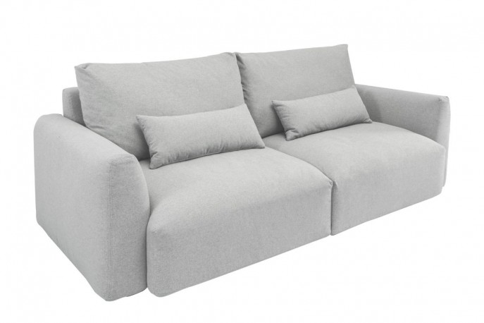 Hampton 3 seater sofa 240cm textured fabric greige