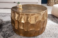Coffee table Organic Orient aluminum 70cm gold