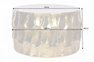 Coffee table Organic Orient aluminum 70cm gold