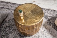 Coffee table Organic Orient 55cm aluminum gold