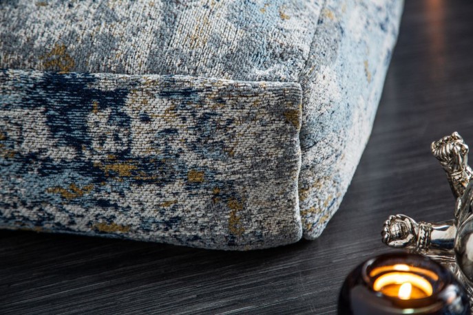 KONNY -Bekväm golvkudde 70cm blå-beige