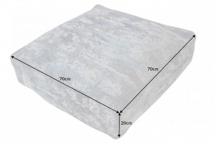 KONNY -Bekväm golvkudde 70cm blå-beige