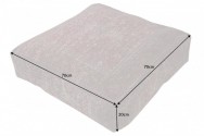SAHARA golvkudde 70cm röd