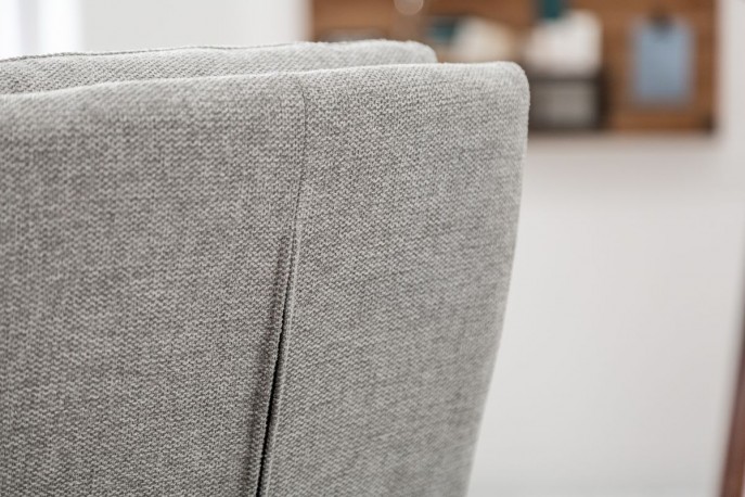 Cantilever chair Comfort textured fabric light gray