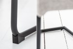 Cantilever chair Comfort textured fabric light gray