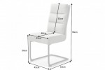 Cantilever chair Comfort textured fabric light gray