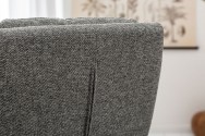Cantilever chair Comfort textured fabric gray