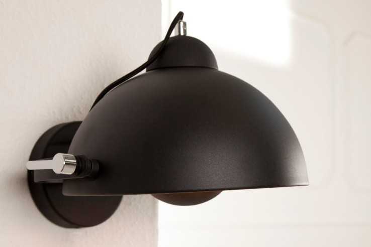 Wandleuchte Studio schwarz gold