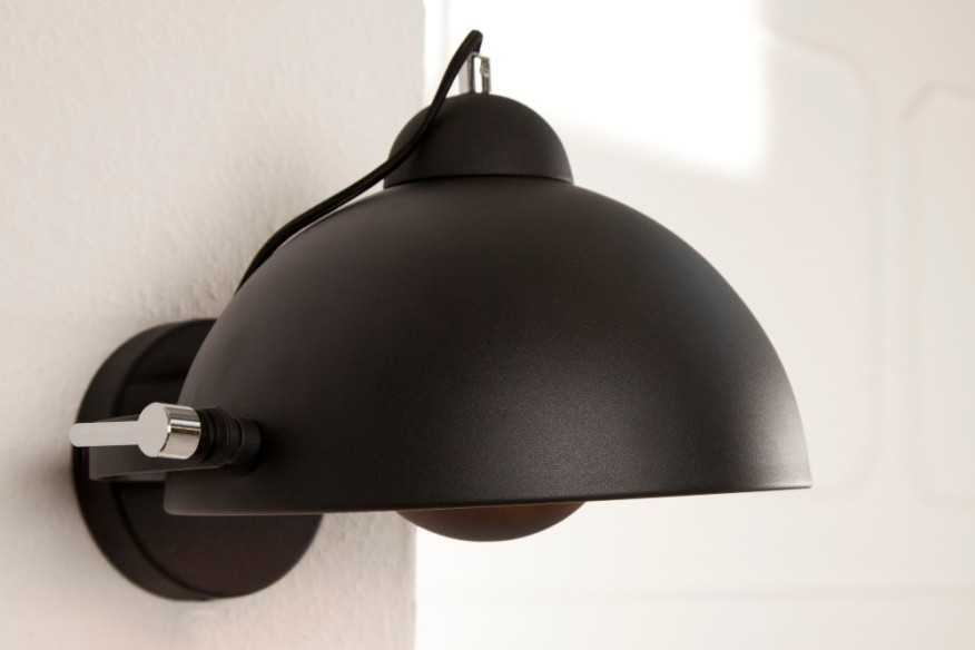 Wandleuchte Studio schwarz gold