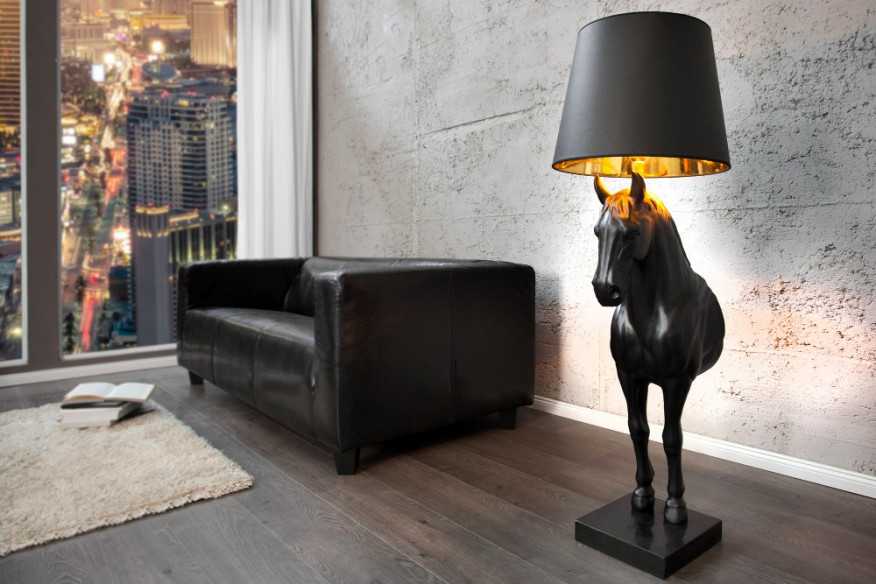 Stehleuchte Black Beauty schwarz