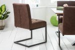 Cantilever chair Rider vintage brown