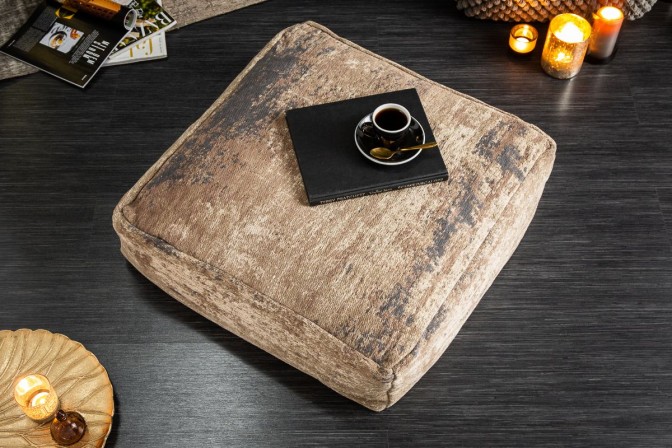 Floor cushion modern art 70cm brown 2