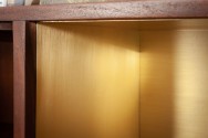 Highboard Straight 120cm natural acacia gold