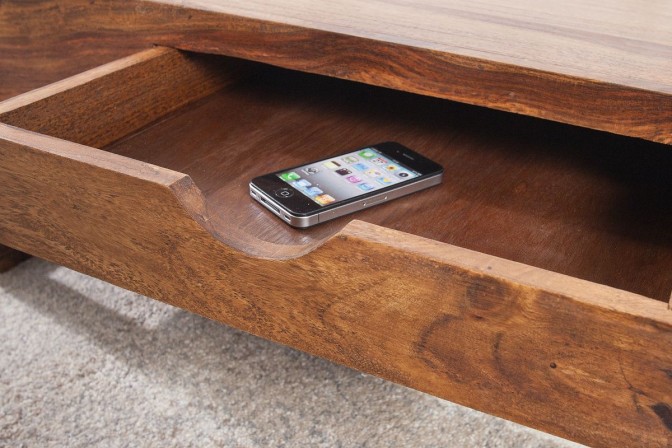 SOLID – 100 cm soffbord i sheesham-trä 2