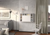MUSE FOLDING HANGING DESK WHITE MATT / WHITE MATT