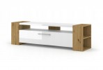 TV STAND LIVIA 160 CM STANDING ARTISAN OAK / WHITE GLOSS