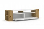 TV STAND LIVIA 160 CM STANDING ARTISAN OAK / WHITE GLOSS