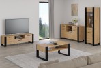 TV STAND NUKA 160 CM STANDING ARTISAN OAK / BLACK