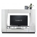 MARS - väggenhet för TV i vitt/svart