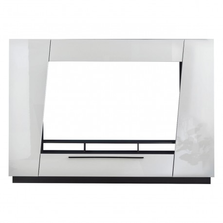 MARS - väggenhet för TV i vitt/svart