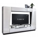 MARS - väggenhet för TV i vitt/svart