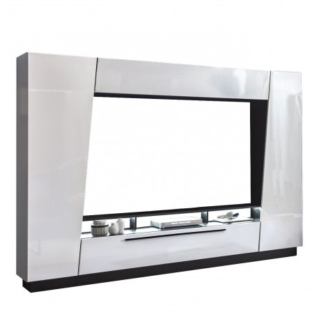 MARS - väggenhet för TV i vitt/svart