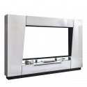 MARS - väggenhet för TV i vitt/svart