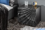Bedside table Scorpion 50cm black mango
