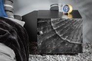 Bedside table Scorpion 50cm black mango