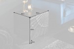 Bedside table Scorpion 50cm black mango