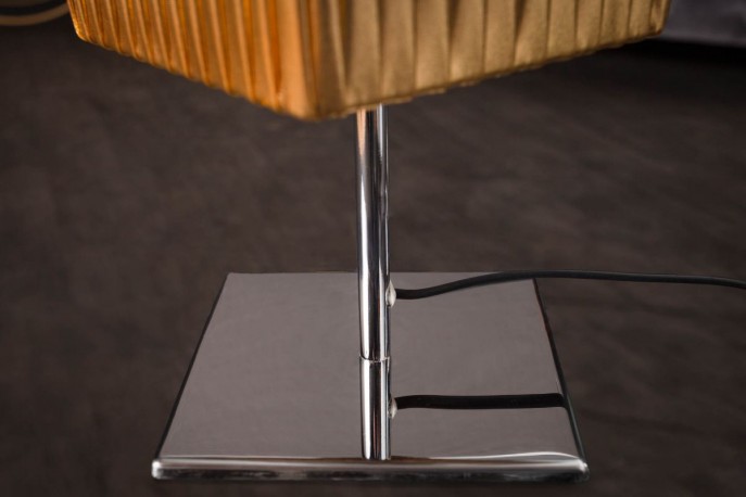 FENIX - Golvlampa i kromad metall guld 120 cm