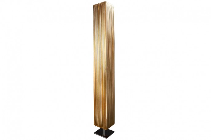 FENIX - Golvlampa i kromad metall guld 120 cm