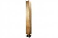 FENIX - Golvlampa i kromad metall guld 120 cm