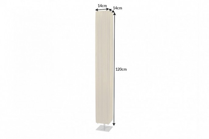 FENIX - Golvlampa i kromad metall guld 120 cm