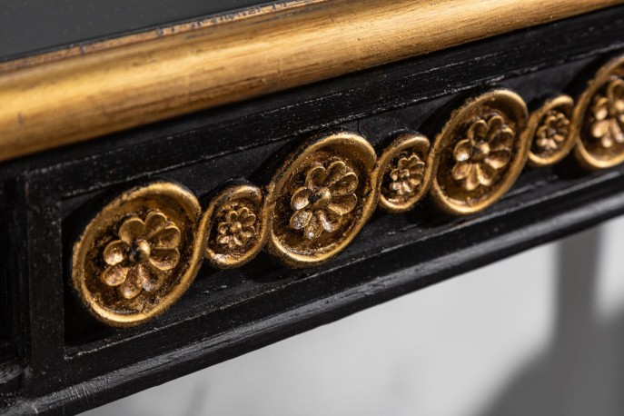 Console Venice 125cm black gold
