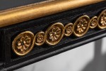 Console Venice 125cm black gold