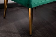 Bedside table Famous velvet emerald green
