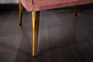 Bedside table Famous velvet dusky pink